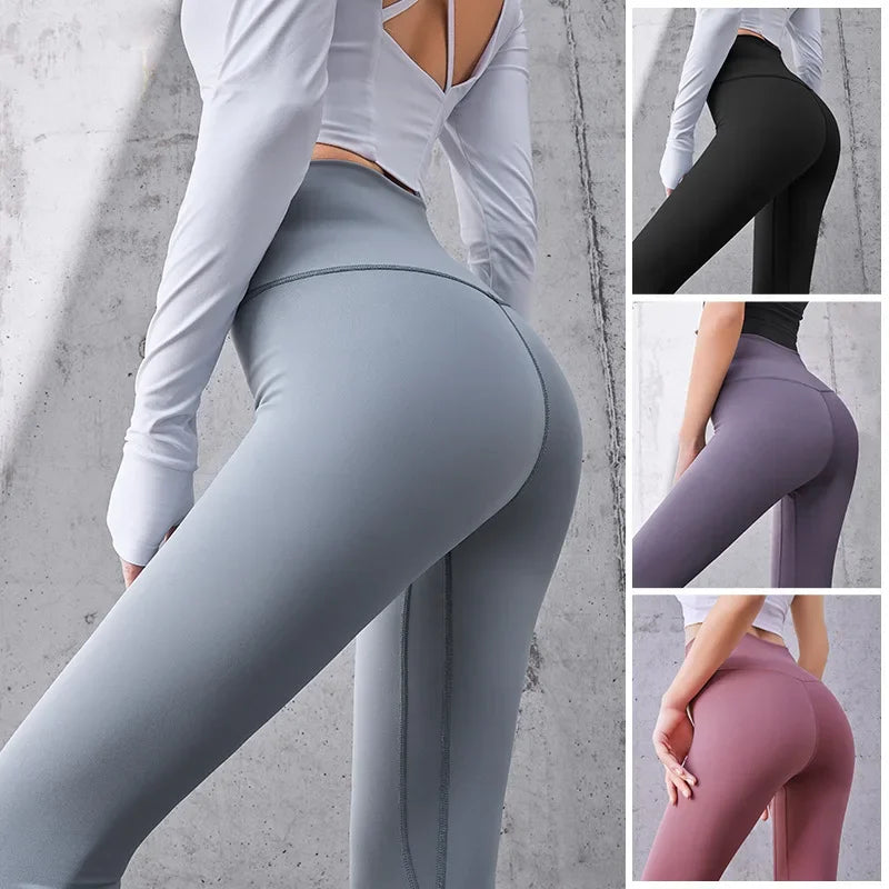 High Waist Solid Women Leggings Seamless Slim Tights Fitness Yoga Elastic Leggings Women Sports Clothing Fitness Wear